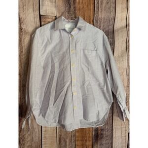Maria McManus Organic Cotton Striped Button-Up Shirt Capsule Quiet Luxury Medium